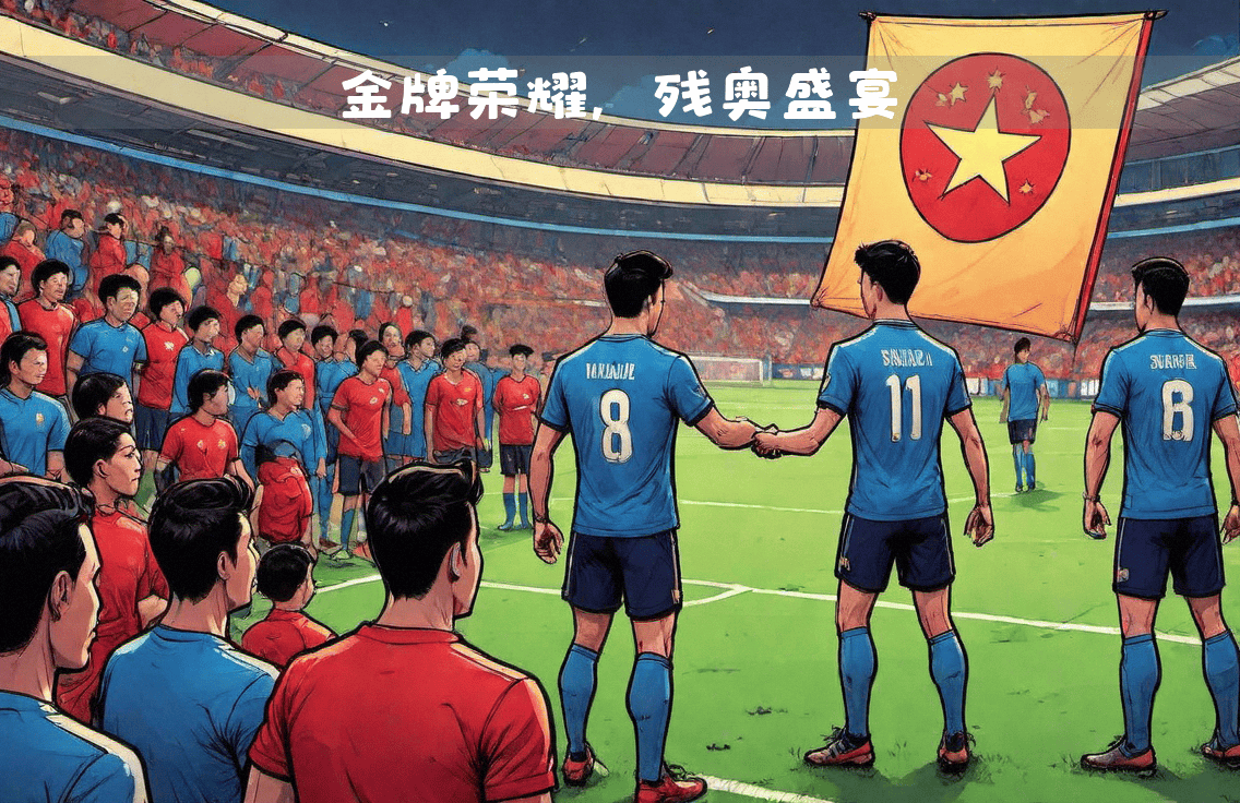 足球比赛的一场胜利引人注目